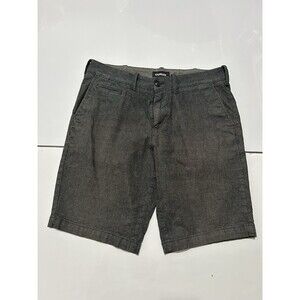 Express Gray Stretch Classic Shorts Mens Waist Size 30 Inseam 10 Cotton Chino